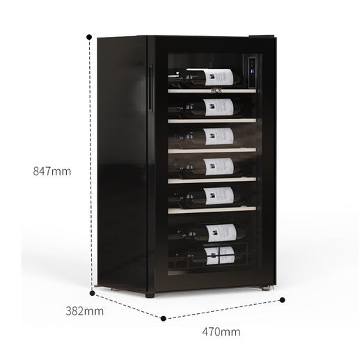 HCK哈士奇SC-62-S红酒柜17瓶恒温嵌入式冷藏小型迷你冰吧冰箱 商品图3