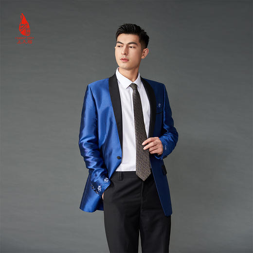 SAINTJOY/上久楷 宋锦领带 小龙纹 金色LD15602-7 商品图3