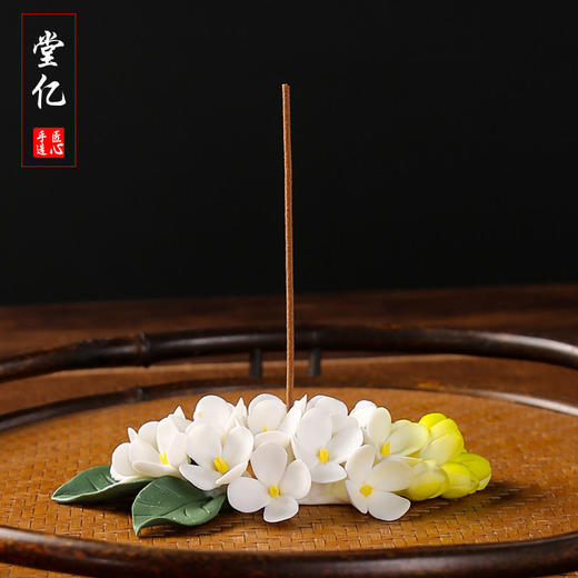 创意陶瓷花朵茶宠梅花玉兰花茶道茶席盆栽配件家居手作饰品 商品图9