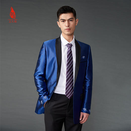 SAINTJOY/上久楷 真丝领带  深紫色PZS21A01-5 商品图1