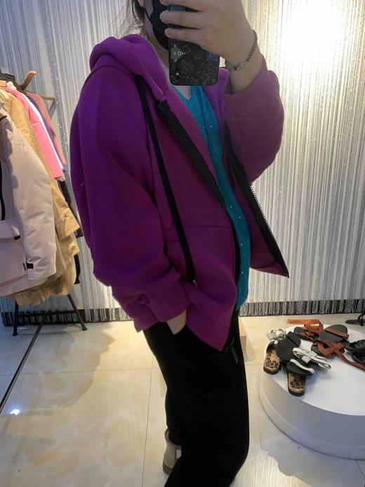 胖胖堂2022春爆款 超洋气百搭潮牌运动休闲帽衫外套2808 商品图6