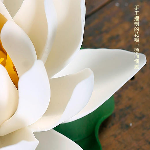 陶瓷莲花香插禅意摆件家用客厅供佛香座香托线香檀香沉香饰品摆设 商品图2