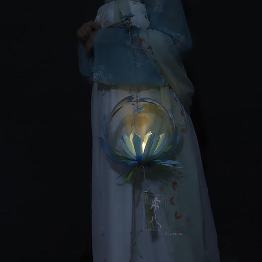 中秋节汉服昙花灯古风灯笼发光拍照道具手工手提古风荷花灯牡丹灯【2月17日发完】 商品图3