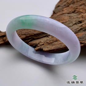 派瑞翡翠 翡翠手镯 糯种 浅绿色