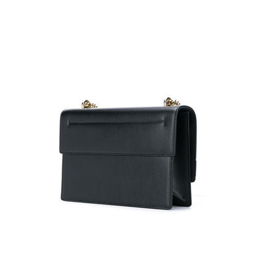 FERRAGAMO 菲拉格慕 VARA蝴蝶结翻盖包-中号 女士单肩包 黑色 21 I284 733460 商品图2