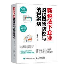 新税法下企业财税风险防控与纳税筹划 合理避税无限接近税务筹划纳税筹划税务新规详解税务稽查书籍