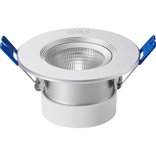 欧普（OPPLE）led射灯天花灯牛眼灯嵌入式服装店走廊玄关过道筒灯现代单灯铂钻 商品图5