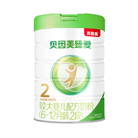 九洲基店-贝因美臻爱较大婴儿配方奶粉800g