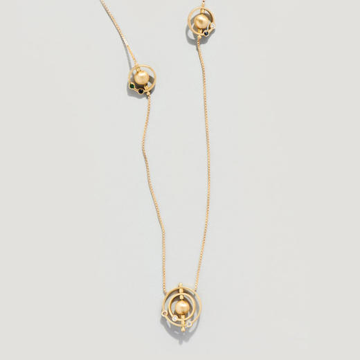 订购8周到｜PARI-CIRCINUS-18K黄金 转运 圆规座 长项链［希腊设计师］ 商品图1