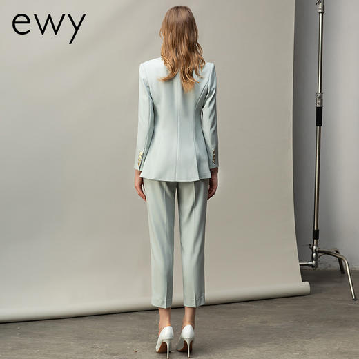 西装套装女职业正装高级感浅绿色通勤西服上班工作服气质女神范 商品图3