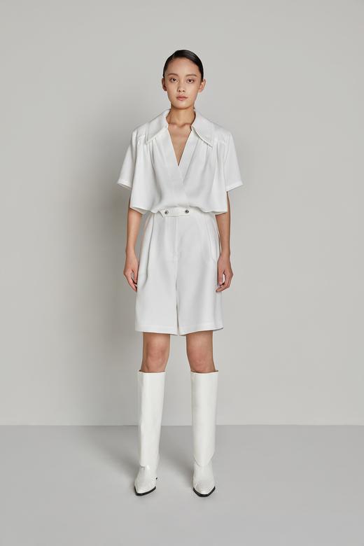 腰部镂空互搭系扣连体裤 商品图0