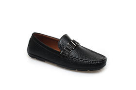 豪麟名鞋奥莱都彭男鞋鹿皮革+牛皮革商务鞋E31180612黑色  原价3960元