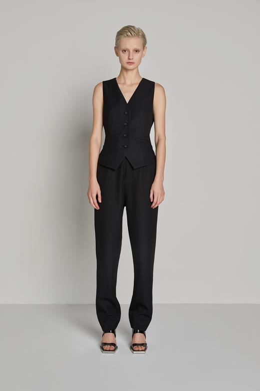 简约立裁修身马甲 商品图1