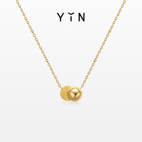 「盈」月相盈缺系列旋转月相项链