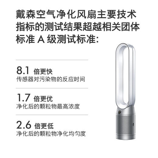 【6F】戴森DYSON TP07空气净化风扇 整机H13密封 净化有害气体 吸附甲醛 【白银色】 商品图1