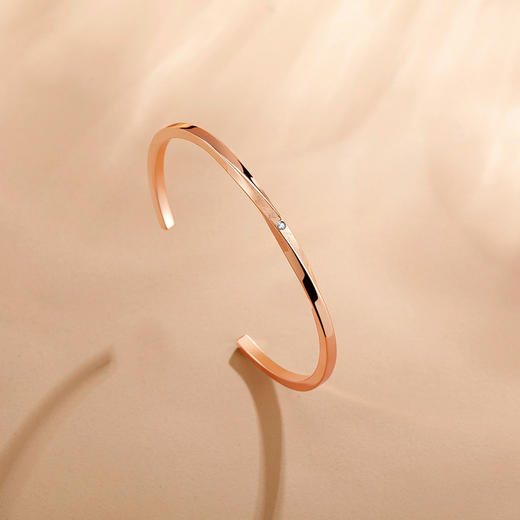 【ROROLOVE】 合金手镯 个性螺旋形状手镯（内径58mm） 商品图3