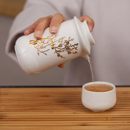 梅香泡茶器  壶180ml双层/杯60ml 商品图1