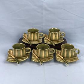 日本陶彩茶具套组 5套装 原盒保留 实物见视频