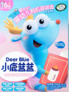 小鹿蓝蓝  面条_婴幼儿有机碎碎面/牛肉番茄/200g