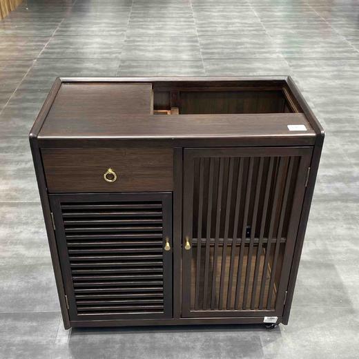 芳华茶水柜移动茶柜家用小茶桌边柜实木茶边柜新中式泡茶台 商品图1