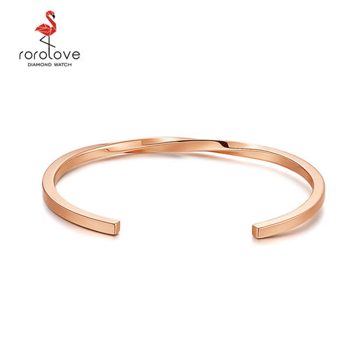 【ROROLOVE】 合金手镯 个性螺旋形状手镯（内径58mm） 商品图2