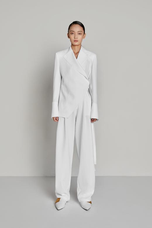 不对称结构系带西服 商品图1