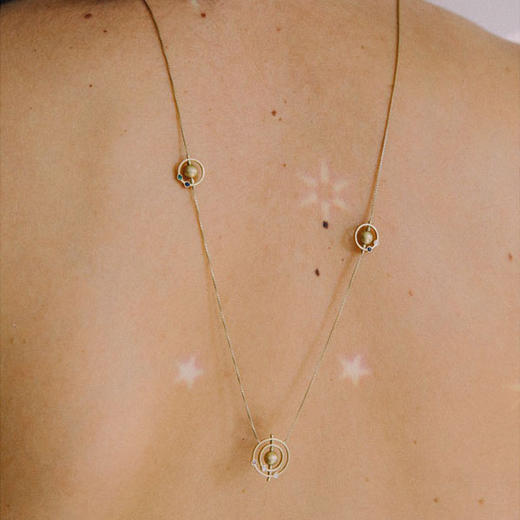 订购8周到｜PARI-CIRCINUS-18K黄金 转运 圆规座 长项链［希腊设计师］ 商品图4