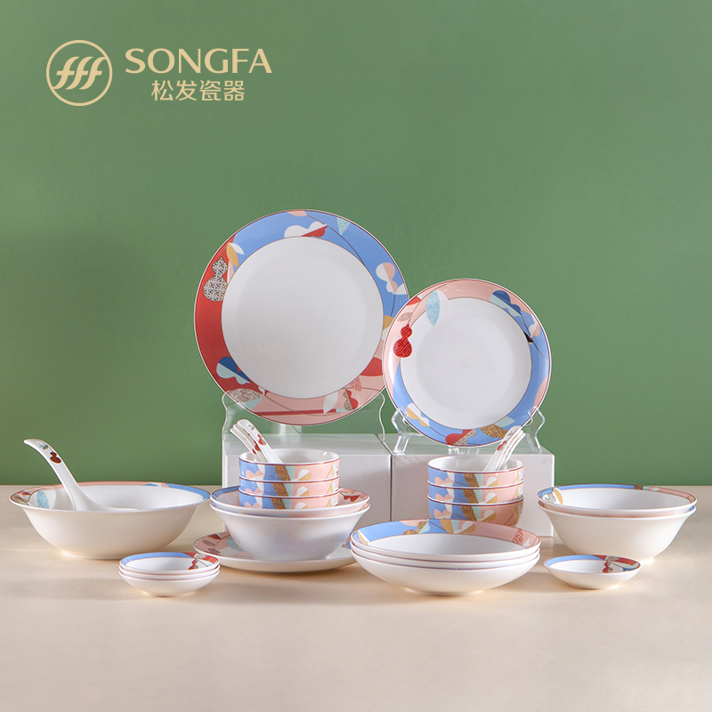 28头吉祥福禄餐具