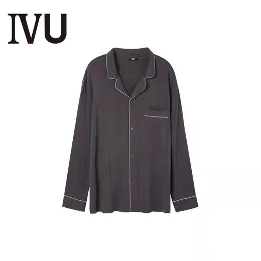 安莉芳旗下IVU新品男长袖睡衣上装撞色翻领开襟家居服UL00079 商品图1