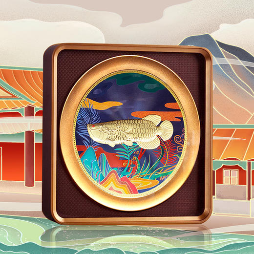 河南中钱 999足金摆件   招财龙鱼 商品图0