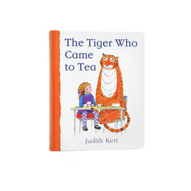 英文原版进口 The Tiger Who Came to Tea 老虎来喝下午茶儿童启蒙英语阅读纸板书趣味故事图画绘本0-3-6岁亲子共读书单