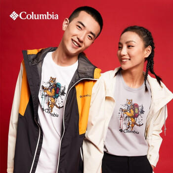 哥伦比亚男式印花短袖T恤AE8915 商品图1