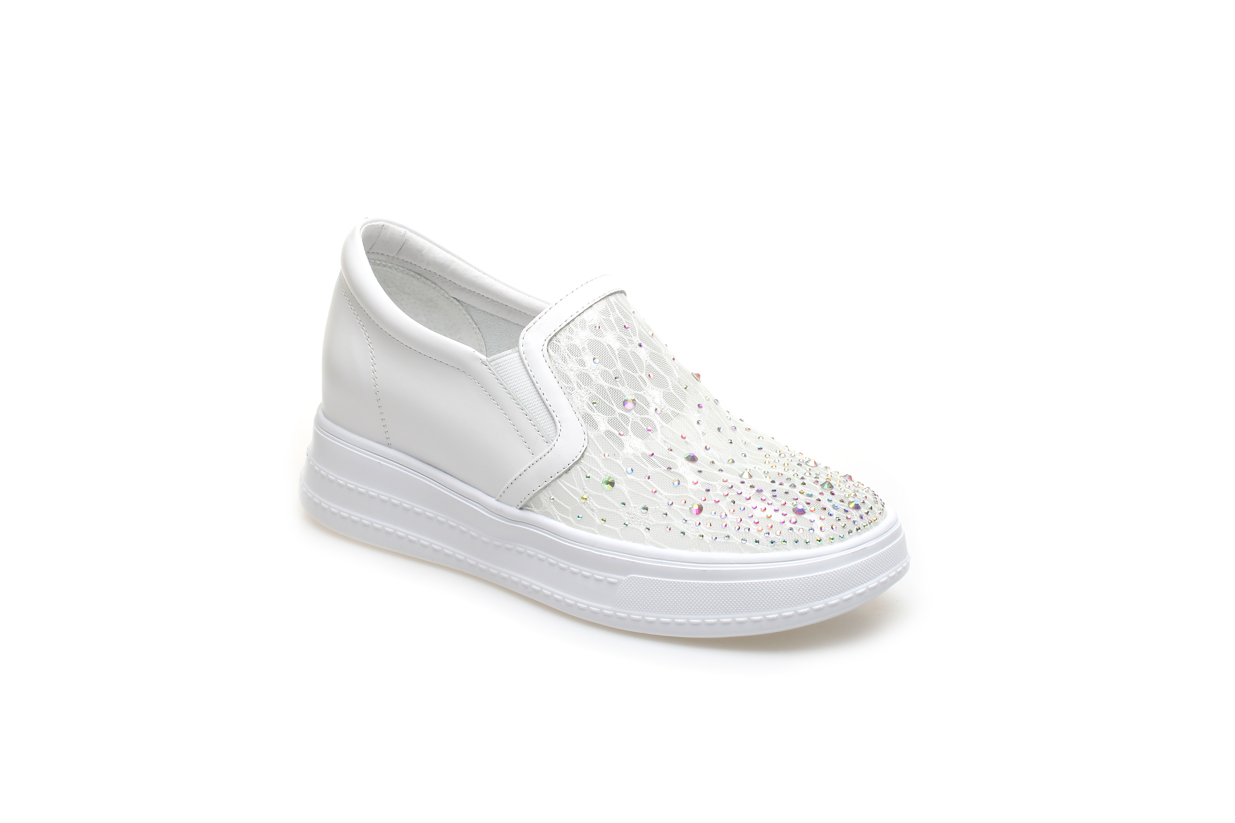 豪麟名鞋奥莱迪嘉女装牛皮革/网潮搭小白鞋DJXXO21WX210白色  原价1660元