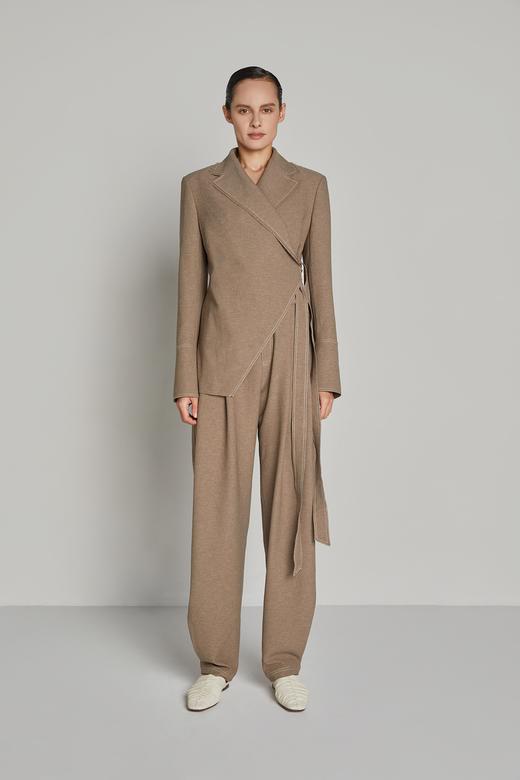 不对称结构系带西服 商品图0
