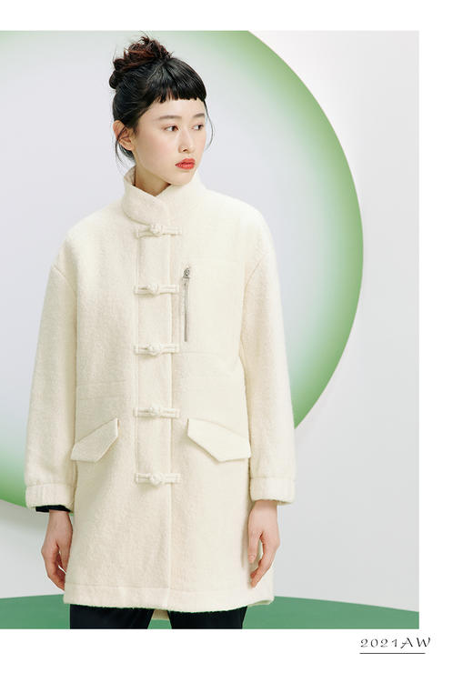 AG241中式轻奢外套，呢大衣 商品图0