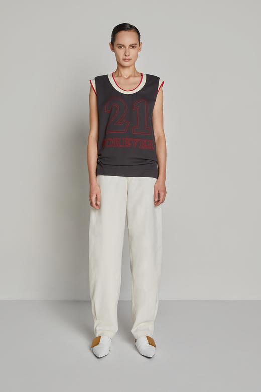 数字直身运动风背心 商品图0