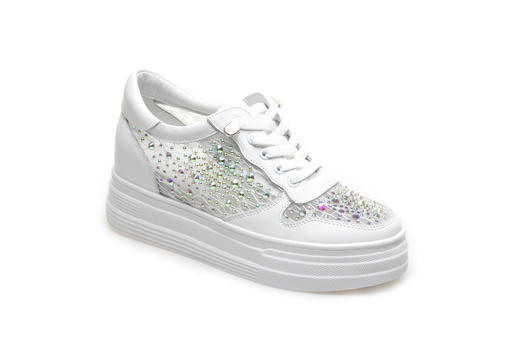 豪麟名鞋奥莱迪嘉女装牛皮革/网时尚休闲鞋DJXXO21WX211白色  原价1660元 商品图0