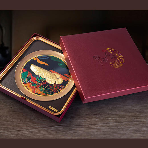 河南中钱 999足金摆件   招财龙鱼 商品图4