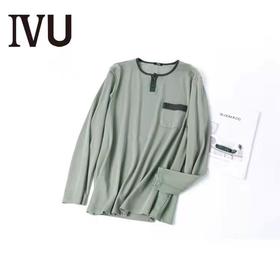 安莉芳lvu男士休闲健康抑菌外穿长袖t恤UL00081长裤家居服UL00083