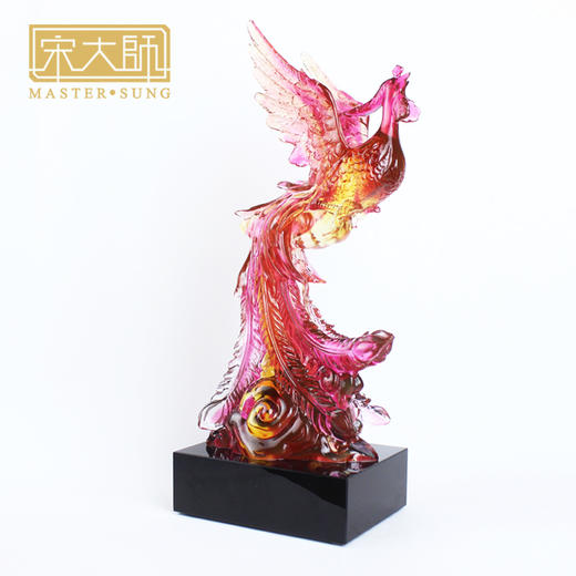 宋韶光新款 凤舞九天 古法琉璃摆件商务工艺礼品 商品图3