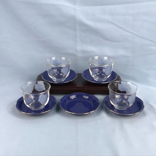 日本野葡萄玻璃茶杯 适用冷茶不耐温 存9件 原盒保留 实物见视频 商品图0