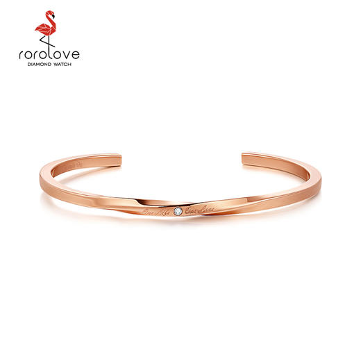 【ROROLOVE】 合金手镯 个性螺旋形状手镯（内径58mm） 商品图0