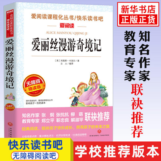 爱丽丝漫游奇境记 三四五六年级阅读课外名著书籍 爱丽丝梦游漫游仙境 儿童读物中小学生青少年课外阅读书籍-爱阅读正版书 商品图0