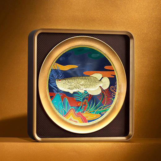 河南中钱 999足金摆件   招财龙鱼 商品图1