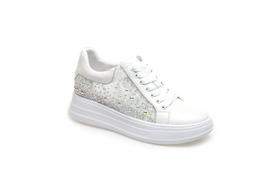 豪麟名鞋奥莱迪嘉女装牛皮革时尚休闲鞋DJXXA21WX007白色  原价1660元