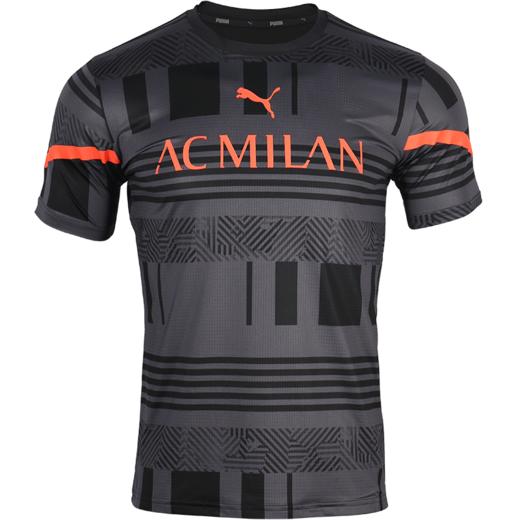 PUMA/彪马AC米兰赛前热身足球运动短袖T恤成人男76505304 商品图4
