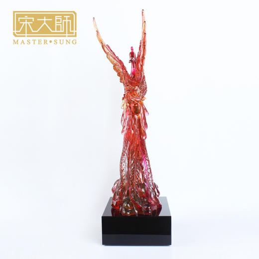 宋韶光新款 凤舞九天 古法琉璃摆件商务工艺礼品 商品图4