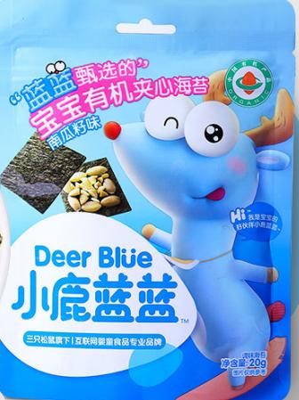 小鹿蓝蓝  海苔_阳光草莓夹心海苔/40g 商品图0