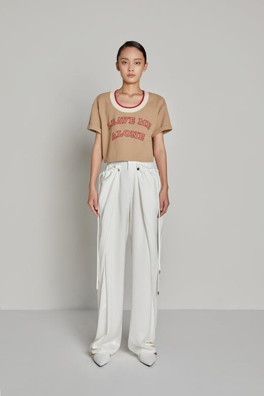 圆领刺绣短款上衣 商品图0