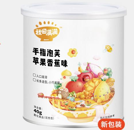 秋田满满 手指泡芙苹果香蕉味40g 商品图0